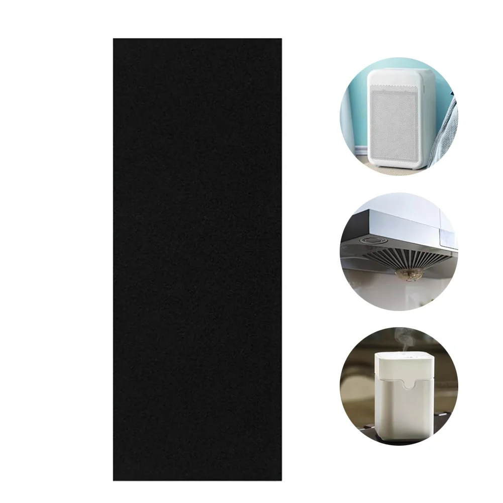 Filtro de Carvão Ativado para Exaustor, Corte para Caber Almofada de Carbono, 48x16 polegadas, Preto, 1PC, 48x16 polegadas