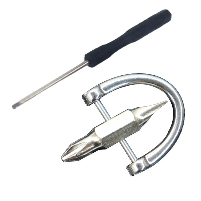 Convenient Essential Flathead Screwdriver Keychain For Durability Everyday Tasks On The Go Repair Effortless Portability M4YD