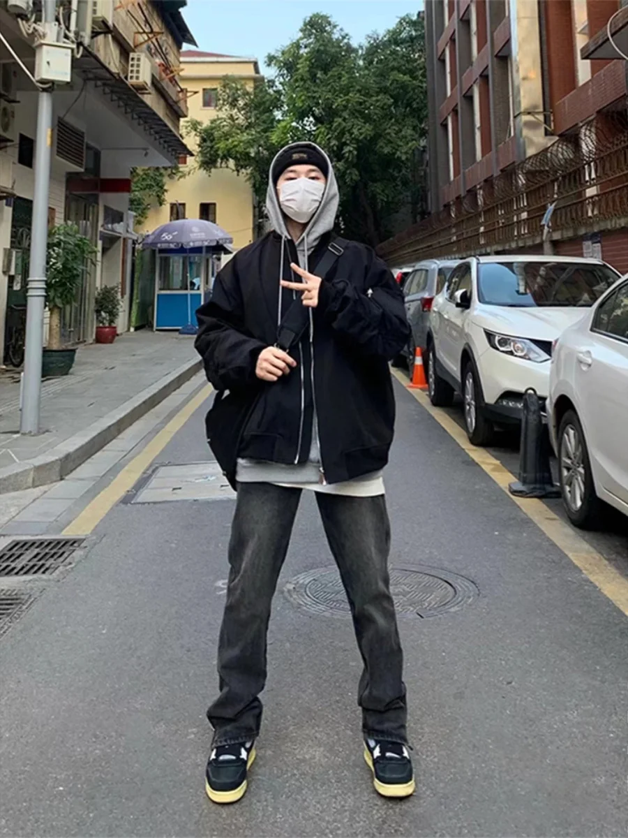 

Винтажная американская уличная бейсбольная куртка Sle, мужская весенне-осенняя верхняя одежда, модная куртка MA Pilot Jaet из полиэстера, искусственная ткань...