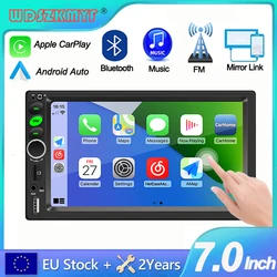 7Inch Car Radio Automotive Multimedia 2 Din Stereo Receiver Apple Carplay Android Auto Player MP5 Bluetooth BT 5.1 FM Receiver