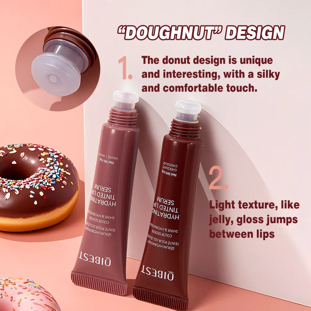 Crystal Lip Balm Moisturizing Lip Gloss Oil Jelly Lipgloss Long Lasting Fullness Lips Tint Soft Tube Make Up Beauty Lips Care