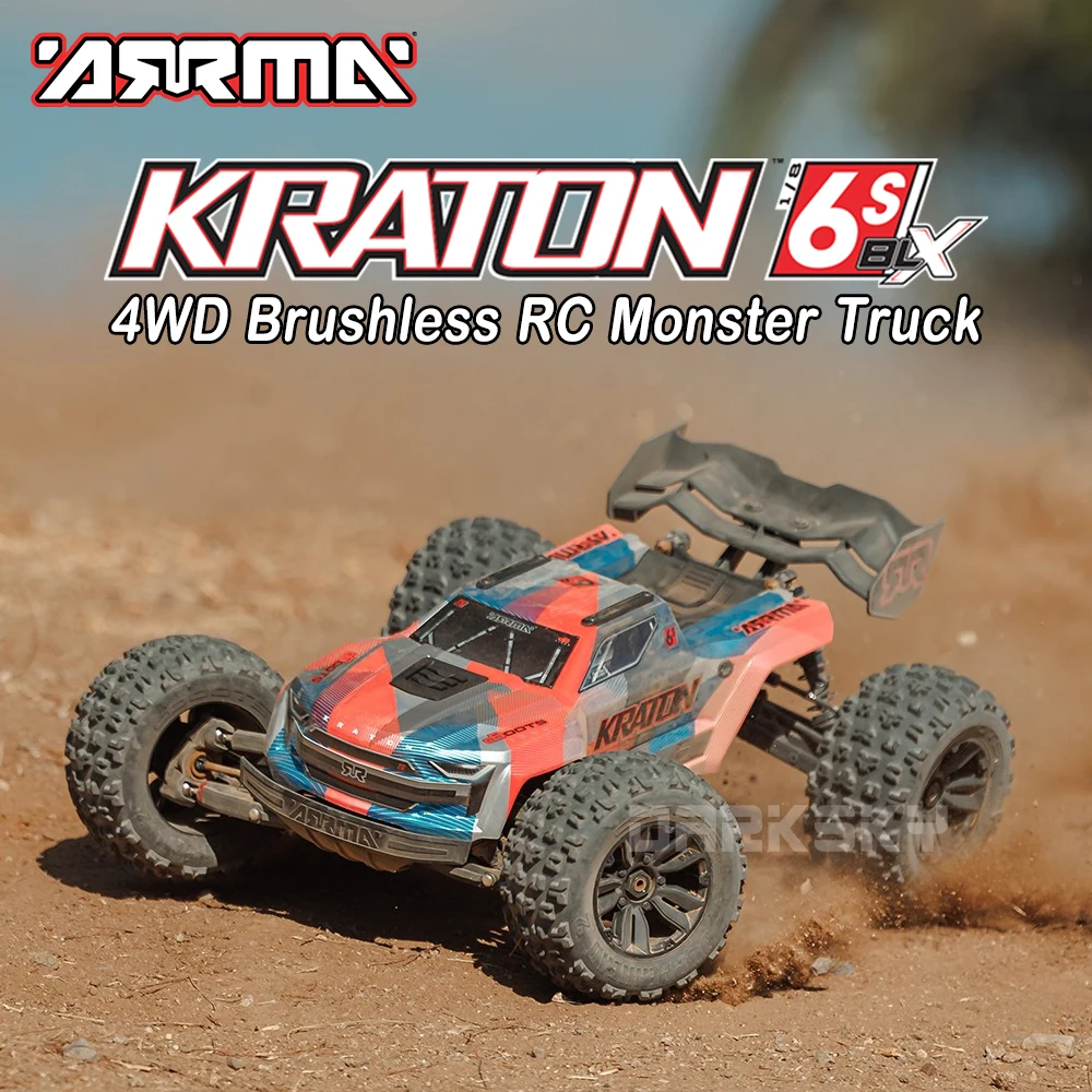 ARRMA KRATON V6 6S 4WD BLX Brushless RTR ARA8608V6 1/8 RC Electric Remote Control Model Monster Truck Adult Children's Toys