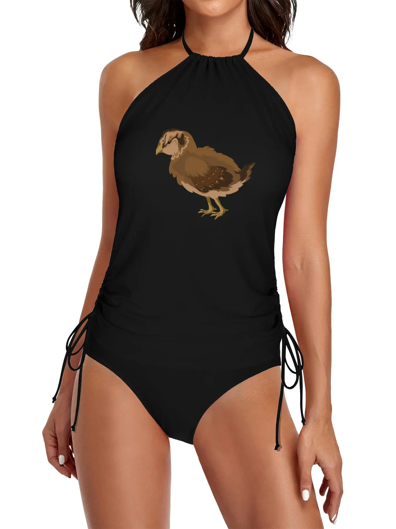 

Filomena the Easter Egger Chick Split Swimsuit Set woman swimwear Women's beach cover-up swimwear 2025