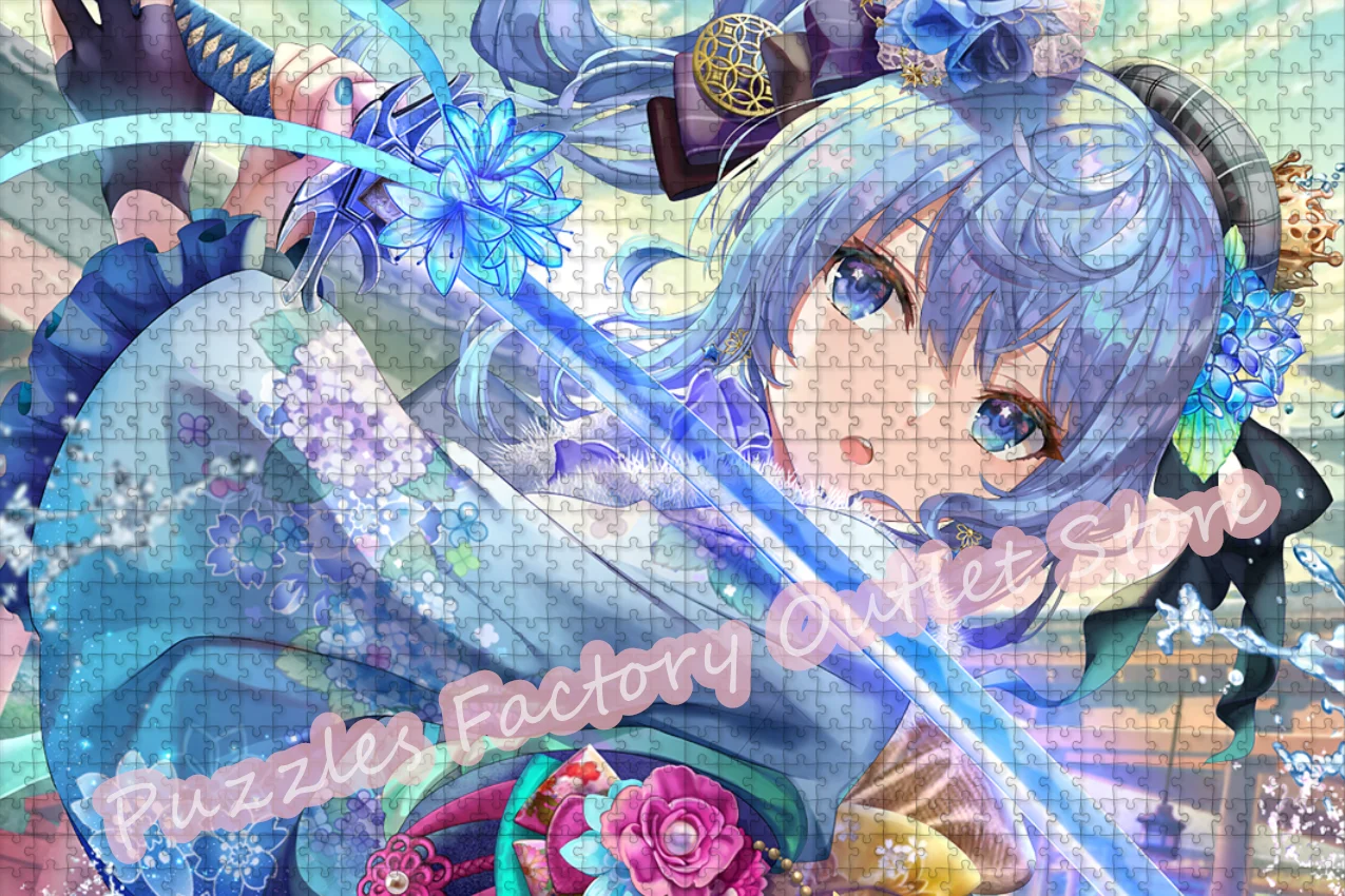 Cartoon Beauty Girl Stampa Puzzle 300/500/1000 Pezzi Gioco Video Puzzle per Bambini Giocattoli Educativi Intellettuali Regali