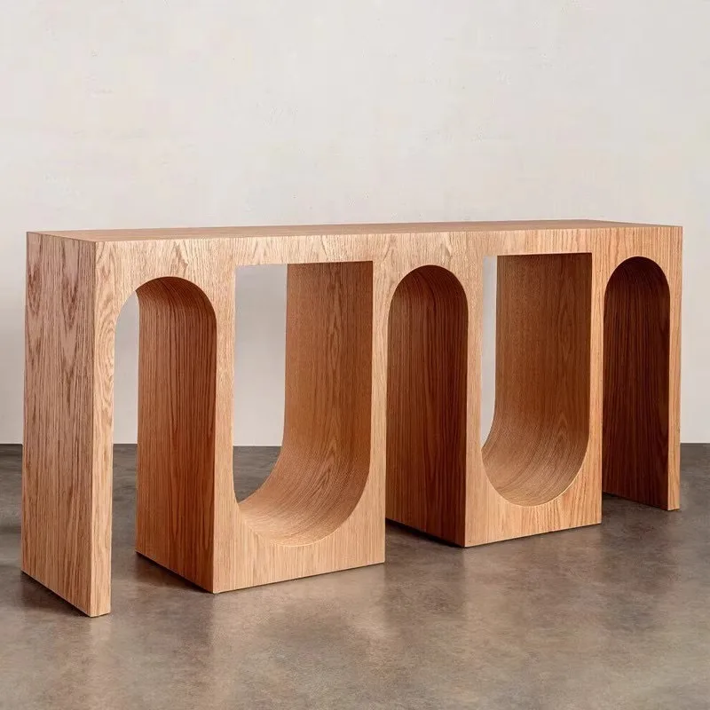 Entrance Entrance Platform Log Color Hotel Clubhouse Lobby Superior Arch Homestay Solid Wood