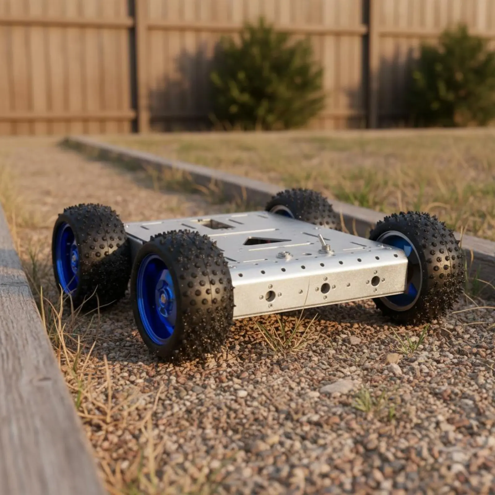 4WD Smart Car Chassis 1.5KG Load Capacity 4WD Robot Car Chassis Four-Wheel Drive Robot Base Kit Sturdy Construction