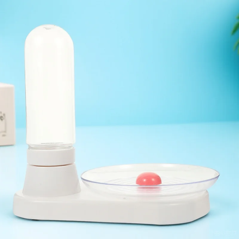 Automatic Pet Waterer White Compact Lightweight Design Stable Base for Cats Dogs Fresh Clean Water Flow Plastic Water