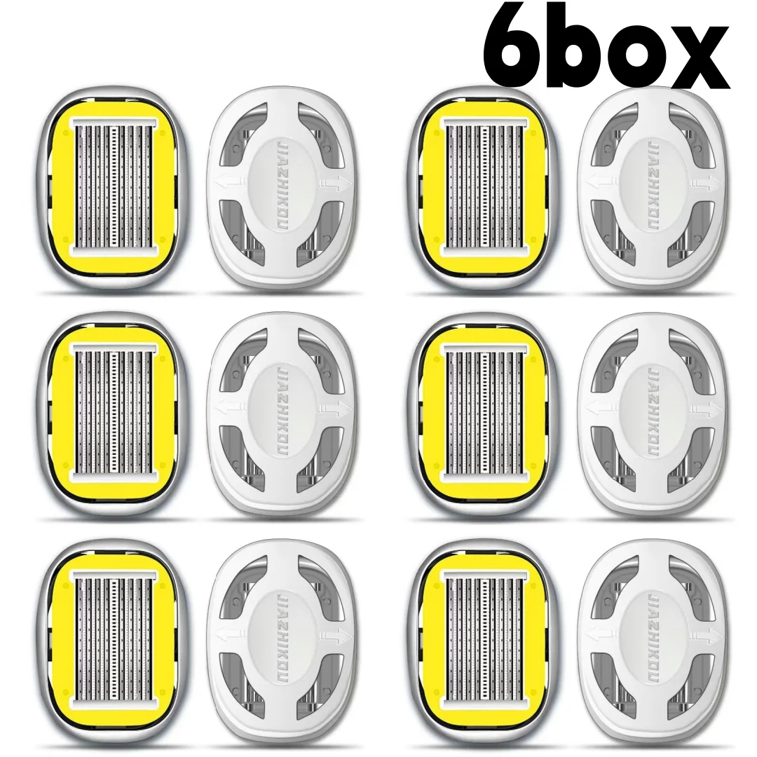 أداة حلاقة يدوية للرأس الأصلع، متخصصة لقص الشعر والحلاقة، ماكينة حلاقة يدوية لشعر الإبط والساق، شفرات مكونة من 8 طبقات #3