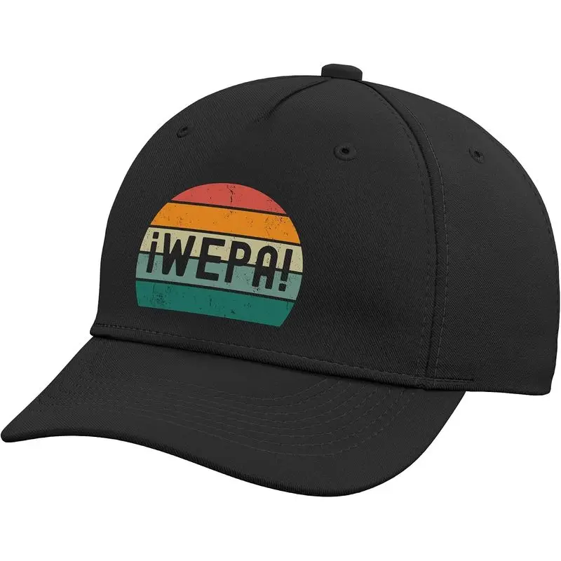 Wepa Retro Sunset Boricua Puerto Rican Spanish Slang Awesome Adjustable Baseball Hat