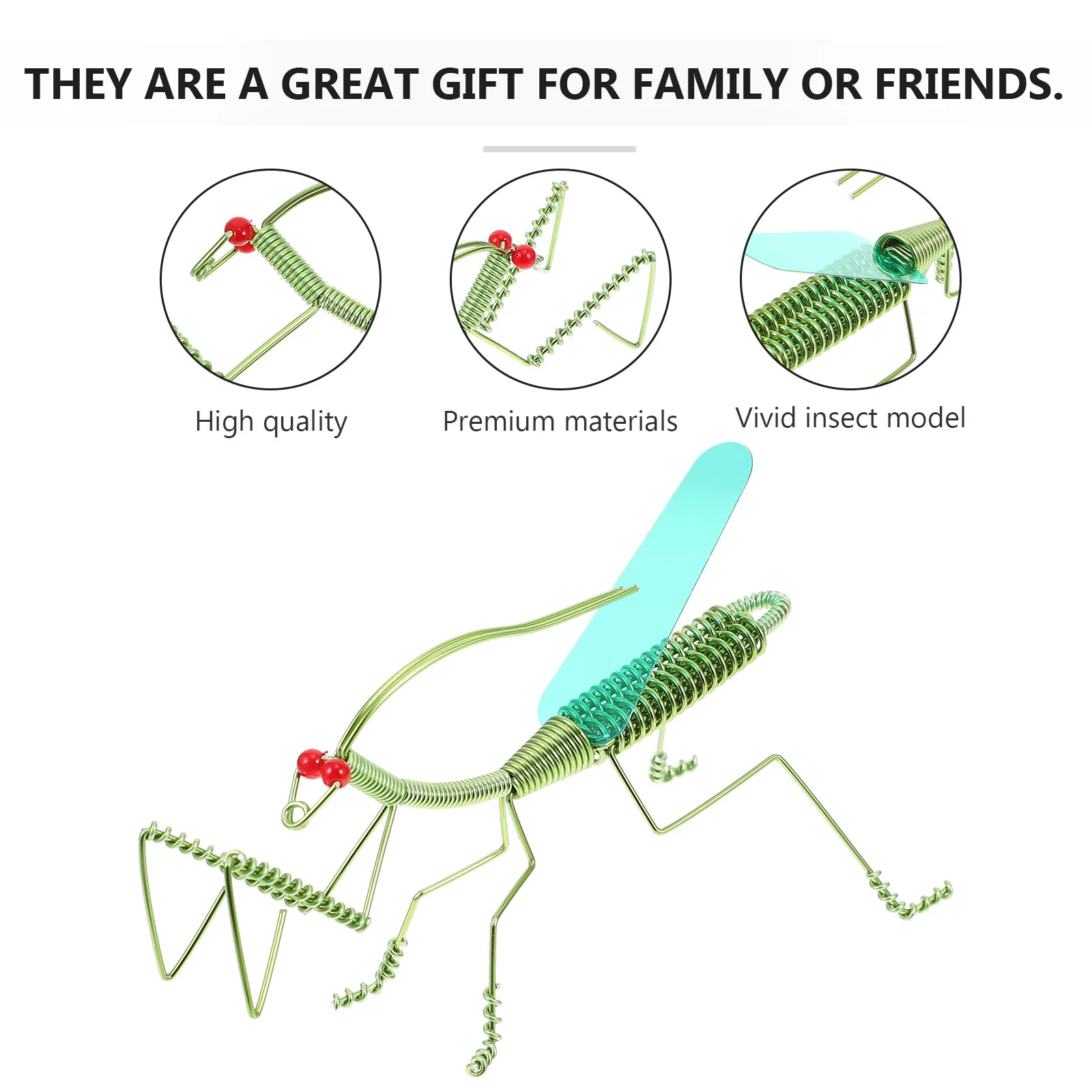 2Pcs Realistic Mantis Models High-Quality Simulation Insect Decor for Home Office Decoration Lifelike Artistic Ornament Gift