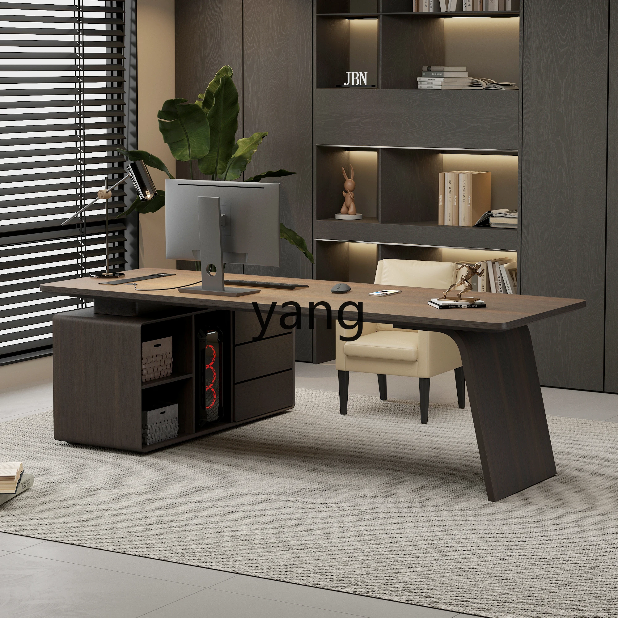 

CX Light Luxury Modern Minimalist Premium Corner Desk Adult Home Study Solid Wood Computer Desk