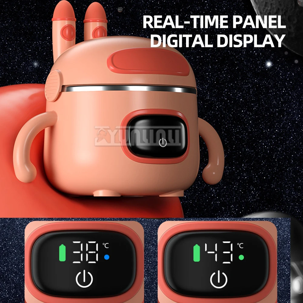 وعاء عازل من الفولاذ المقاوم للصدأ للأطفال ذو نوعية جيدة، وعاء تسخين ذكي، وعاء طعام تكميلي