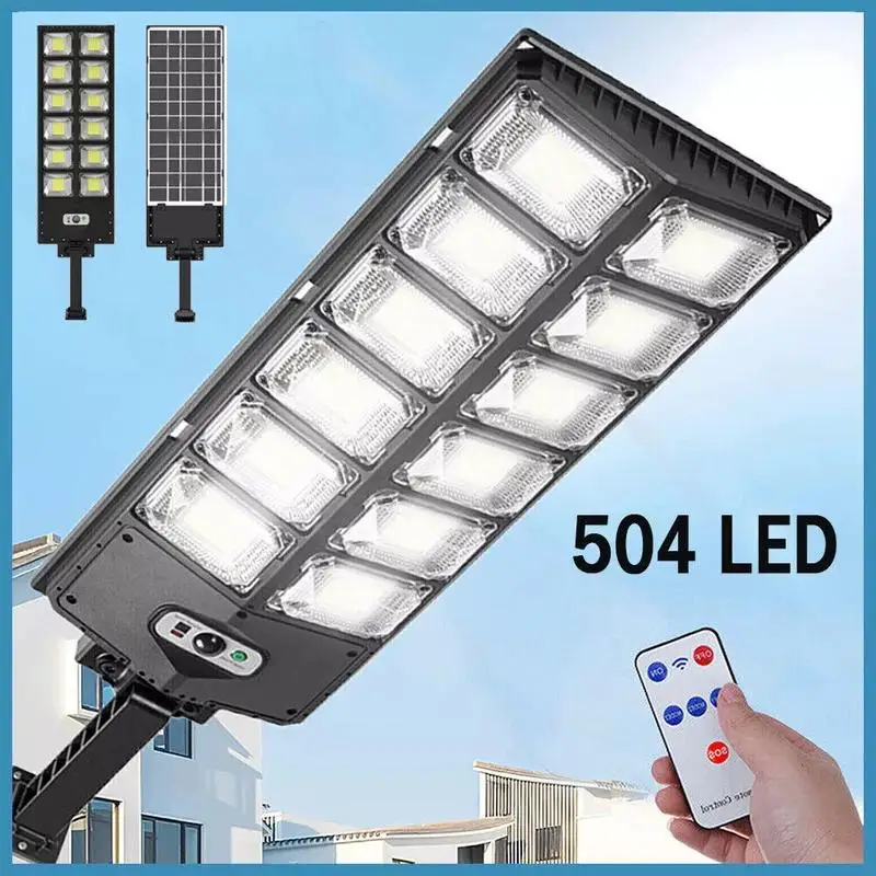 Commercial 1000000LM LED Outdoor Dusk to Dawn Solar Street Light Road Area Lamp