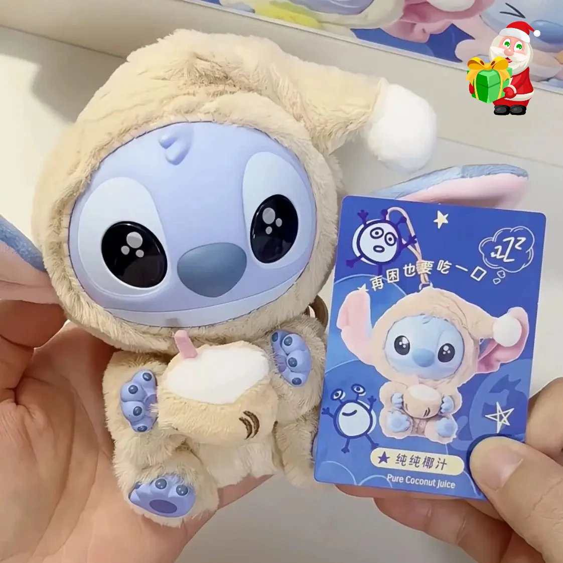 Nuevo Stitch Eat Algo Antes del Dormir serie caja ciega muñecos de peluche colgante lindo adorno de muñeca caja misteriosa juguetes sorpresa regalos