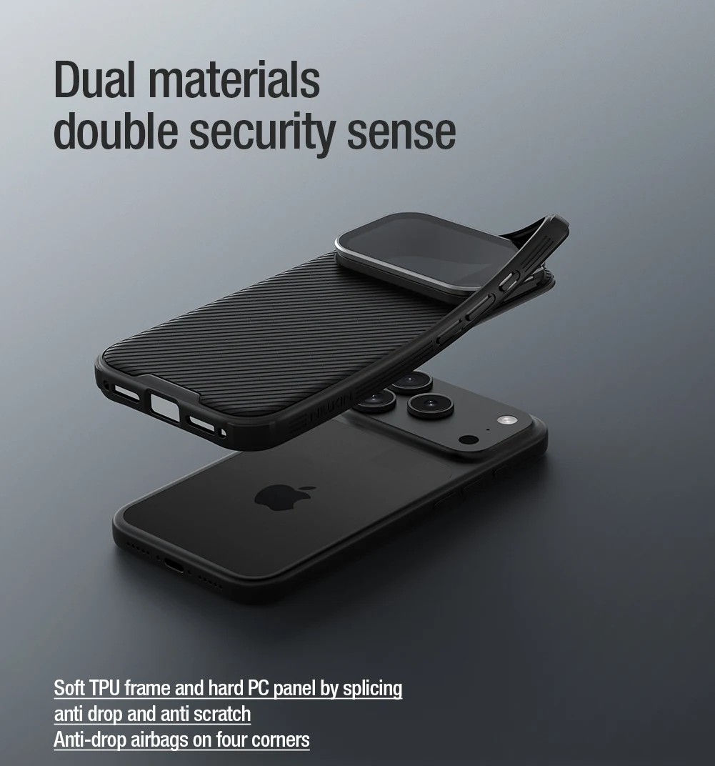 Etui Magsafe NILLKIN CamShield Prop z składaną osłoną obiektywu i podstawką do iPhone'a 18/17 Pro Max/18/17 Pro — zdjęcie produktu 6