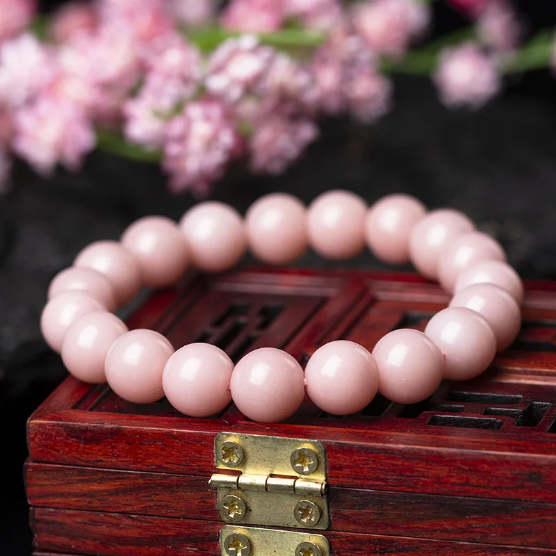 

Powder Opal Crystal Bracelet Natural Pure Pink No Impurities Jewelry for Girls