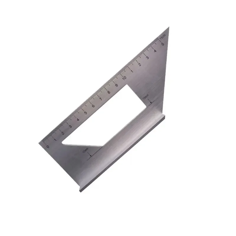 Aluminum Stainless Steel Multifunctional 45 90 Degree High Hardness T-type Woodworking Ruler, Woodworking Scribe Marker