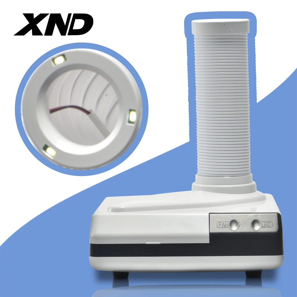 XND Dental Vacuum Cleaner with LED Light Dust Collector for Dental Lab Teeth Polish Portable Dust Suction Machine for Dentistry