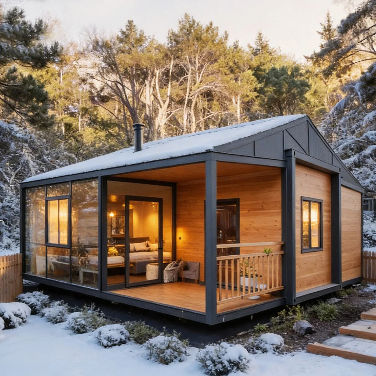 Prefab Modular Garden House Hotels Resorts Containers Home Folding Expandable Container House for 40ft Luxury House Outdoor
