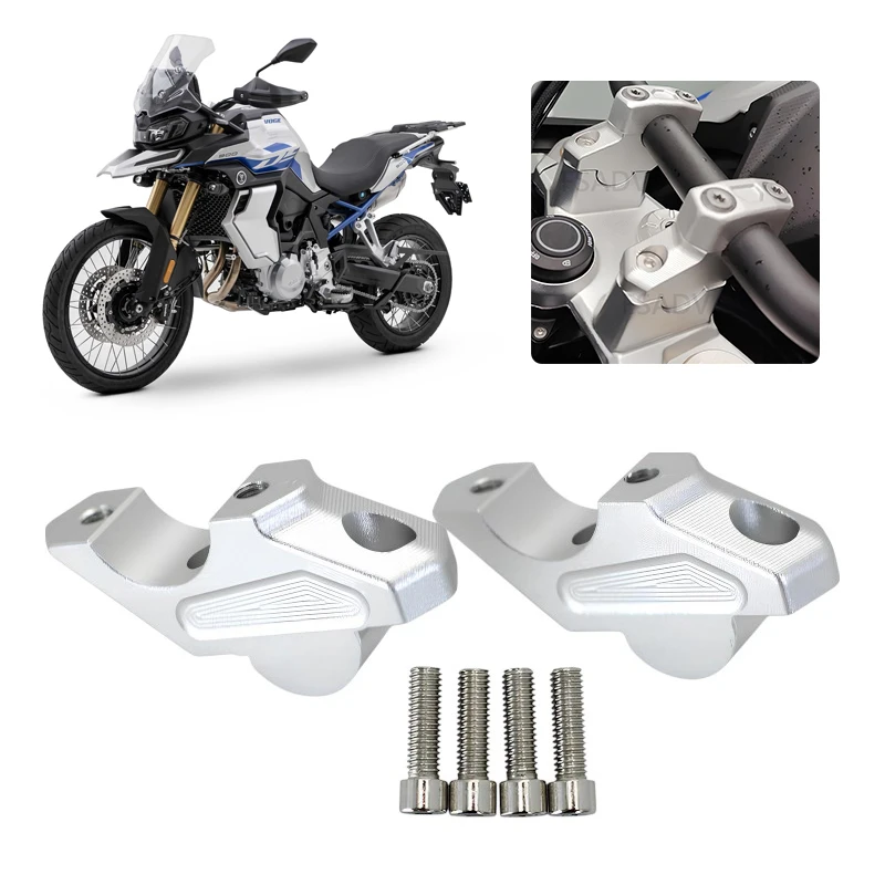 With Offset Risers Clamp Extension Adapter Motorcycle Handlebar Riser Lift Booster For Voge DSX 900 900 DSX DS900X 900DS 2024-