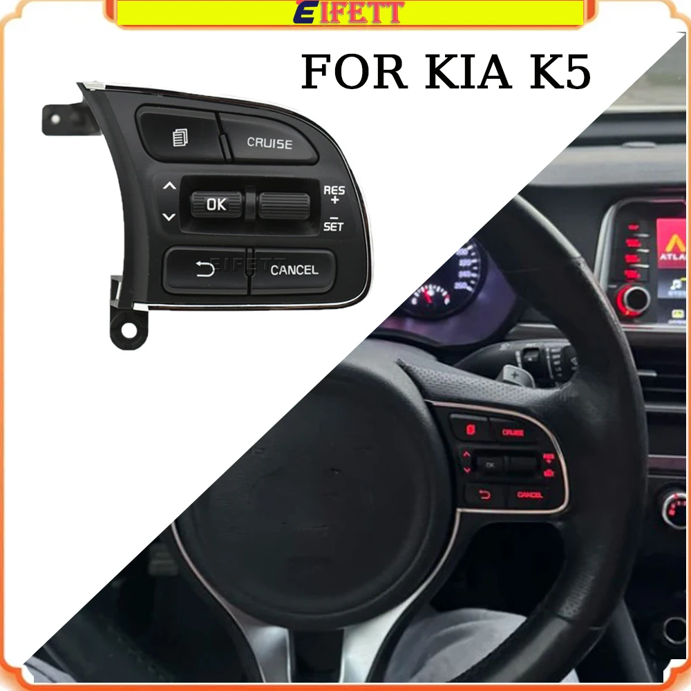 

Prime Quality Auto Steering Wheel Audio Cruise Control Button Switch With Backlight For Kia k5 2016 2017 2018 96720-D6010