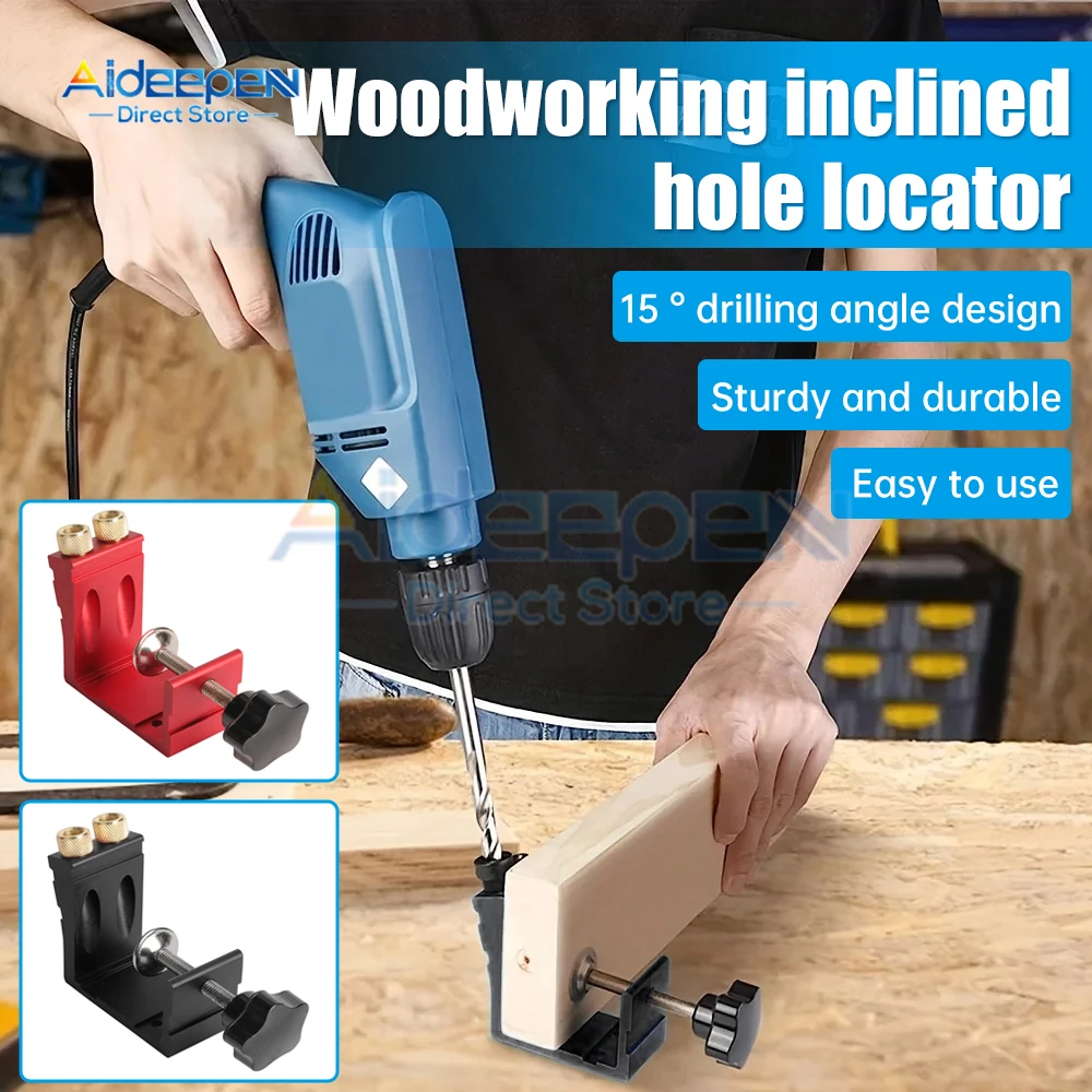 Pocket Hole Jig Kit Dowel Drill Joinery Screw Kit Carpenters Wood Woodwork Guides Joint Angle Tool Carpentry Locator