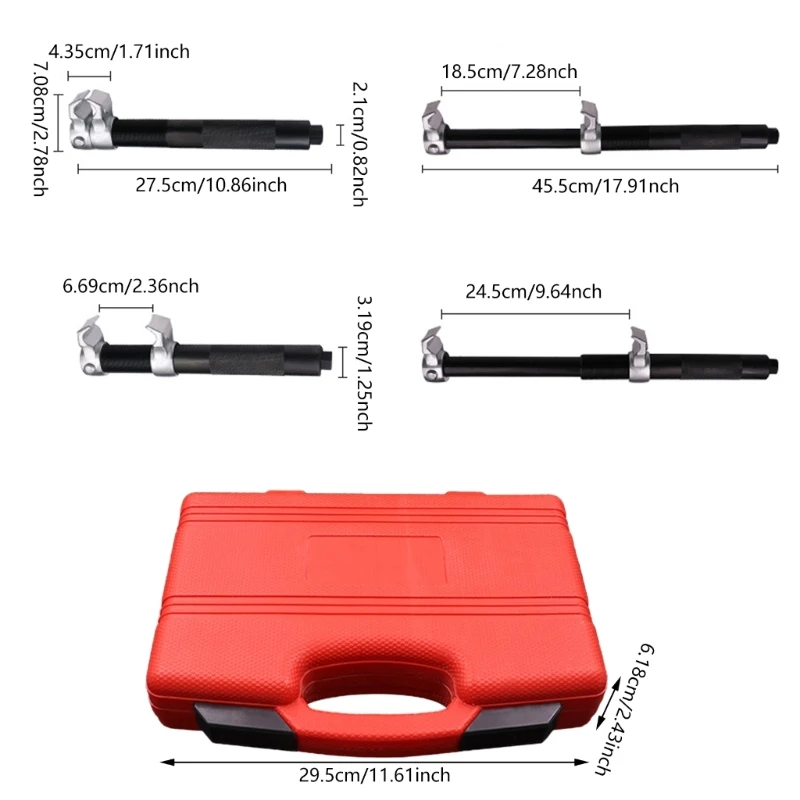 Coil Spring Compressor Tool Macpherson Strut Spring Compressor Set with Safety Jaw & Holder ATV Spring Compressor Tool