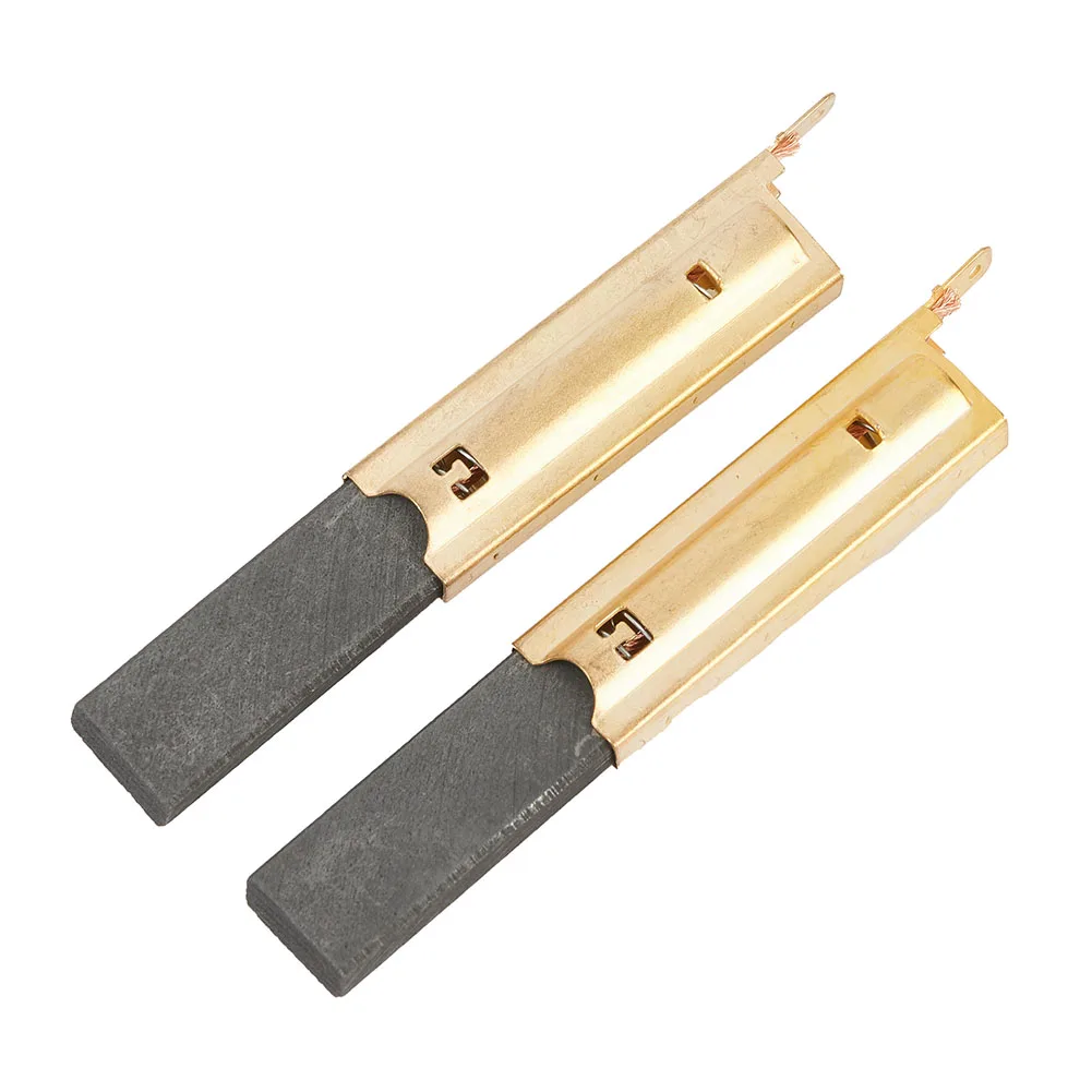 Part Carbon Brush Repair Tool Washing Machine 1 Set(2 Pcs) 5x13.5x39.6mm Dark Gray Gold Motor Inserts Power Tool