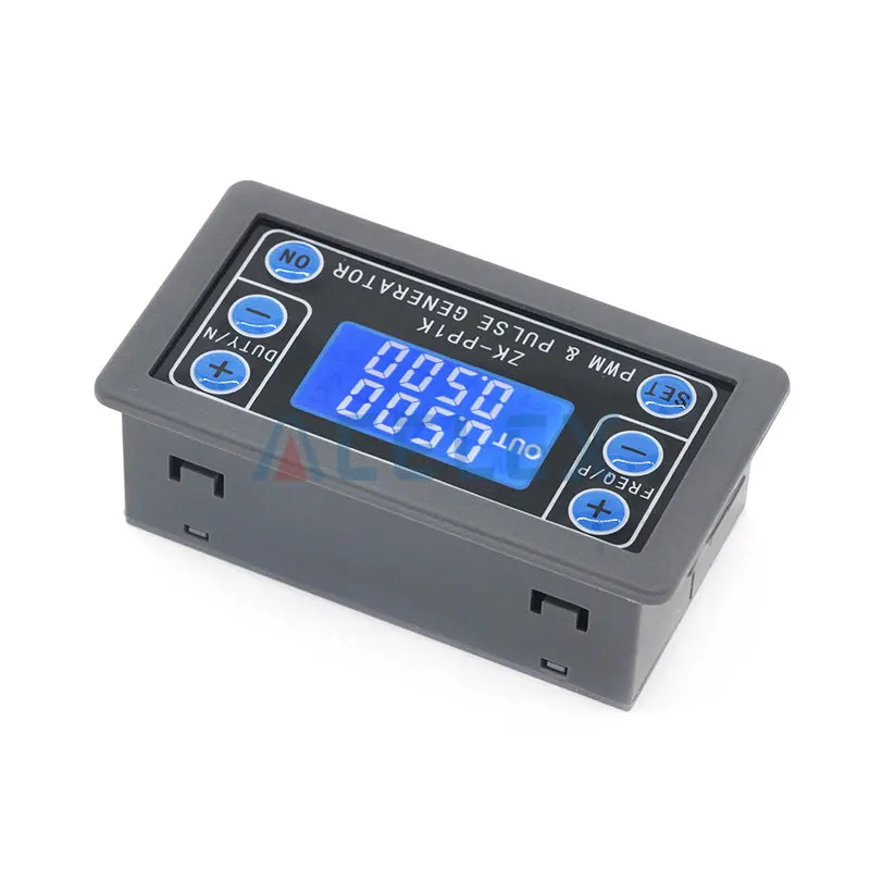 ZK-PP1K Dual Mode LCD PWM Signal Generator 1-Channel 1Hz-150KHz PWM Pulse Frequency Duty Cycle Adjustable Square Wave Generator