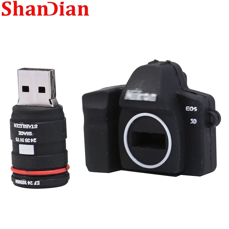 Imagem -03 - Shandian-câmera Shape Usb Flash Drives Thumb Drive Memory Stick Fotografia Presente de Casamento 16gb 32gb 64gb Hot Selling 10 Pcs por Lote