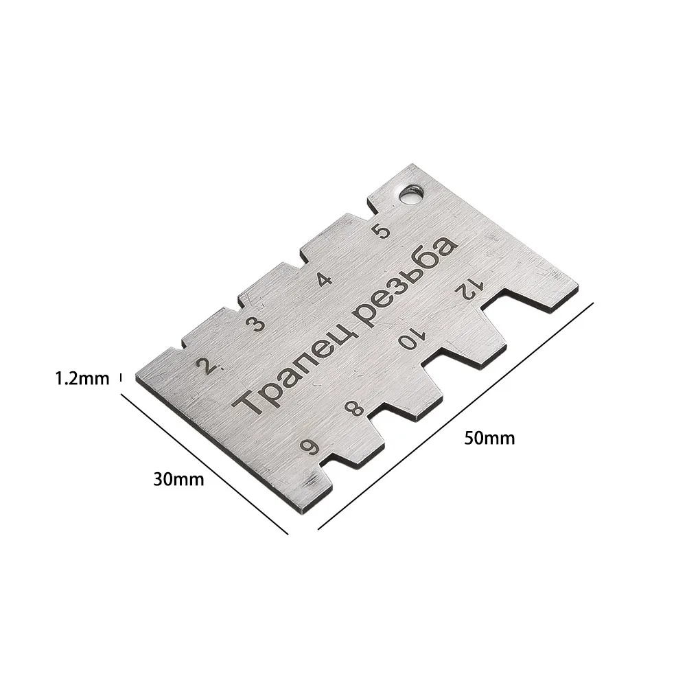 Thread Cutting Angle Gauge Stainless Steel Angle Arc Model Measuring Tool Angle Gauge Screw Pitch Thread Lathe Cutting Gauge