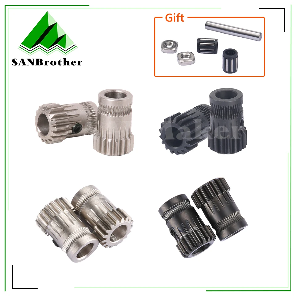 

Комплект Drivegear с двойным приводом, комплект экструдера Cloned Btech, обновление для экструдера Prusa i3, комплект 3D-принтера Gear, комплект 3D-принтера