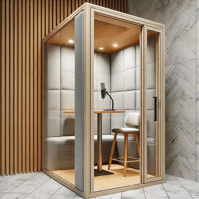 Model Small 1 Person Soundproof Booth Acoustic Office Pods Personalized Silent Cabin Silent Booth Soundproof Pod Office Pod