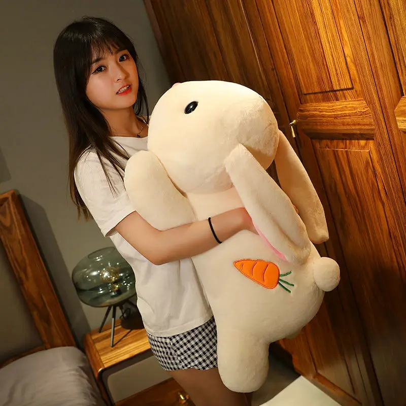 Cute Plush Toy Rabbit Little White Rabbit Pillow Cloth Doll Girl Sleeping in Bed Birthday Gift