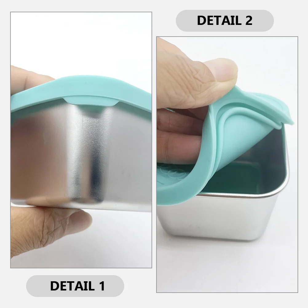 

4Pcs Leakproof Portable Snack Containers Silicone Lid Small Salad Dressing Cups Reusable Sauce Storage Boxes Sauce Cup with Lid