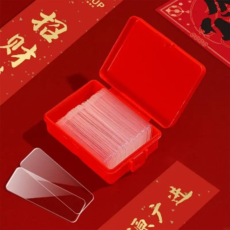 4xfd 60 PCS لا مثيل له شريط أكريليك الشريط الشفاف القابل للإزالة القابل للإزالة لزجاء لزجة للرسوم اللاصقة نانو لوكالة DIY