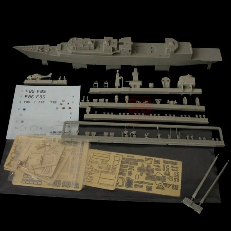 DIY Assembled Frigate Kit 7098 Royal Navy Type 22 Frigate F86 Campbellshire 1/700 Ship Model Kit