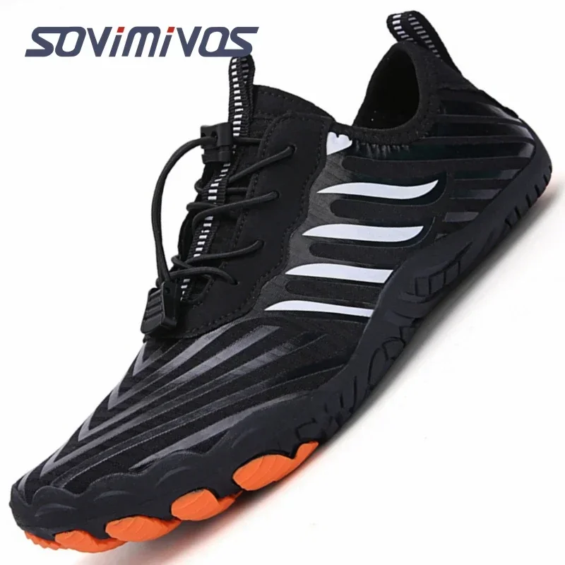 Professional Aqua Shoes Men Outdoor Quick Dry Water Shoes Non-slip Fitness Barefoot Beach Sneakers In Trekking Upstream Shoes