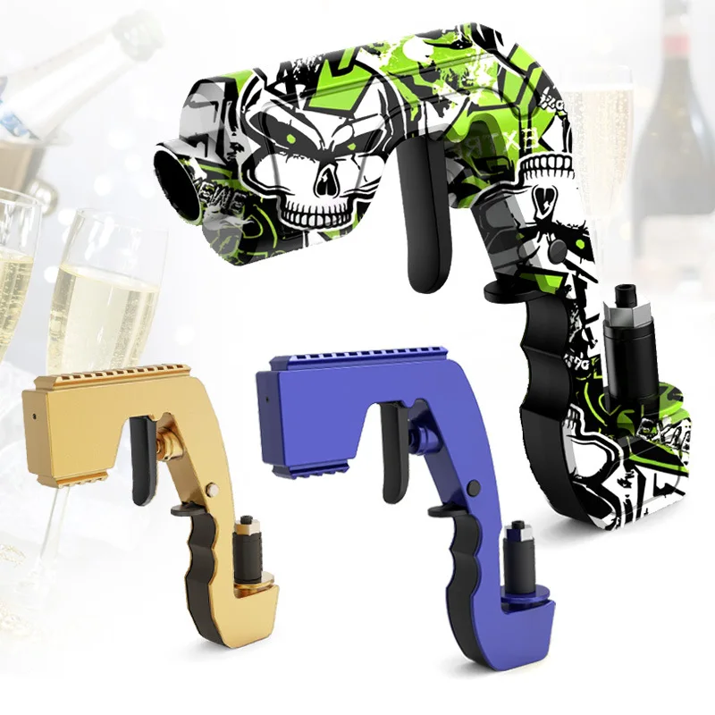 Bar Beer Jet Gun Champagne Shooter Wine Pouring Feeder Nightclub Stage Party Mood Decoration Tool Holiday Gathering Interactive