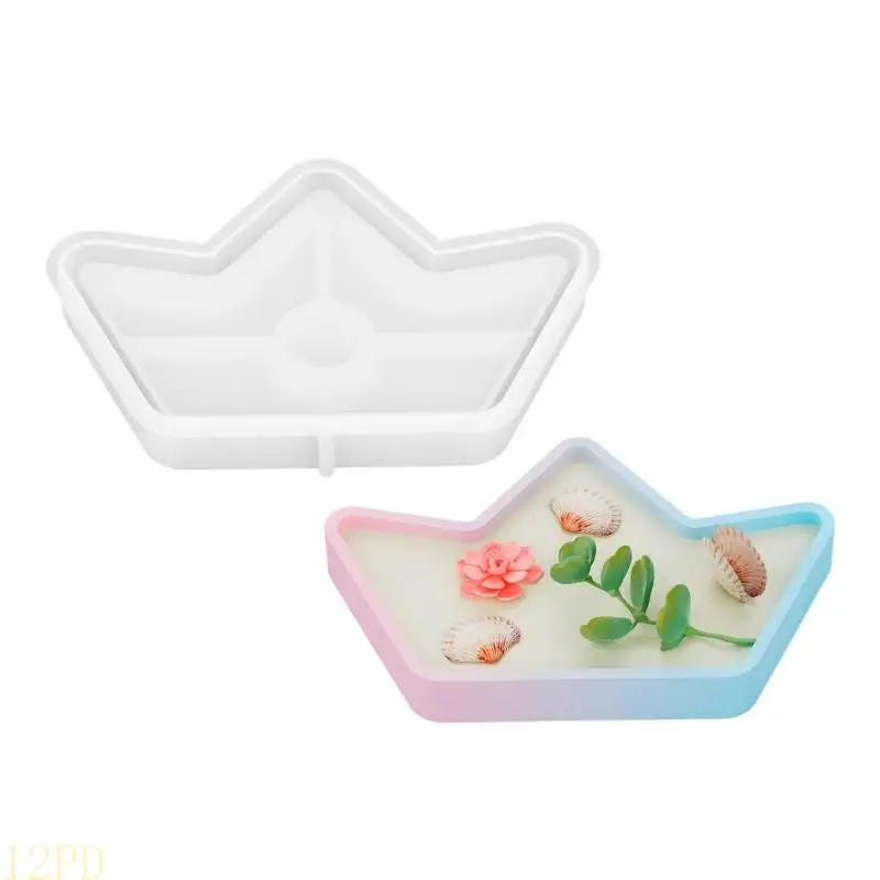 12PD Resins Tray Mold Silicone Tray Mold for Epoxy Casting Trinkets Tray Mold,Coasters Mold for Jewelry Dish Home Decors