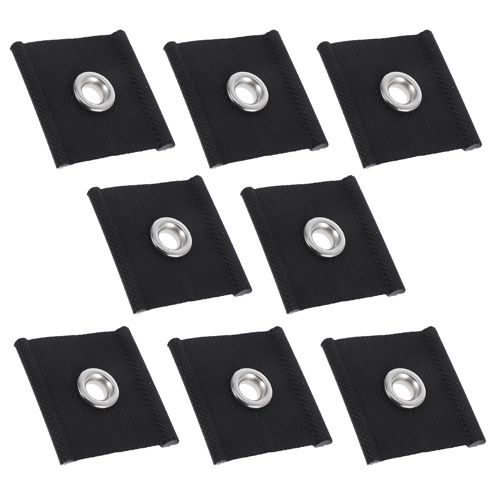 

8pcs RV Awning Hooks Black Pvc Coated Fabric Durable Material Easy Installation Secure Fit Universal Rail Eyelet Kit Portable
