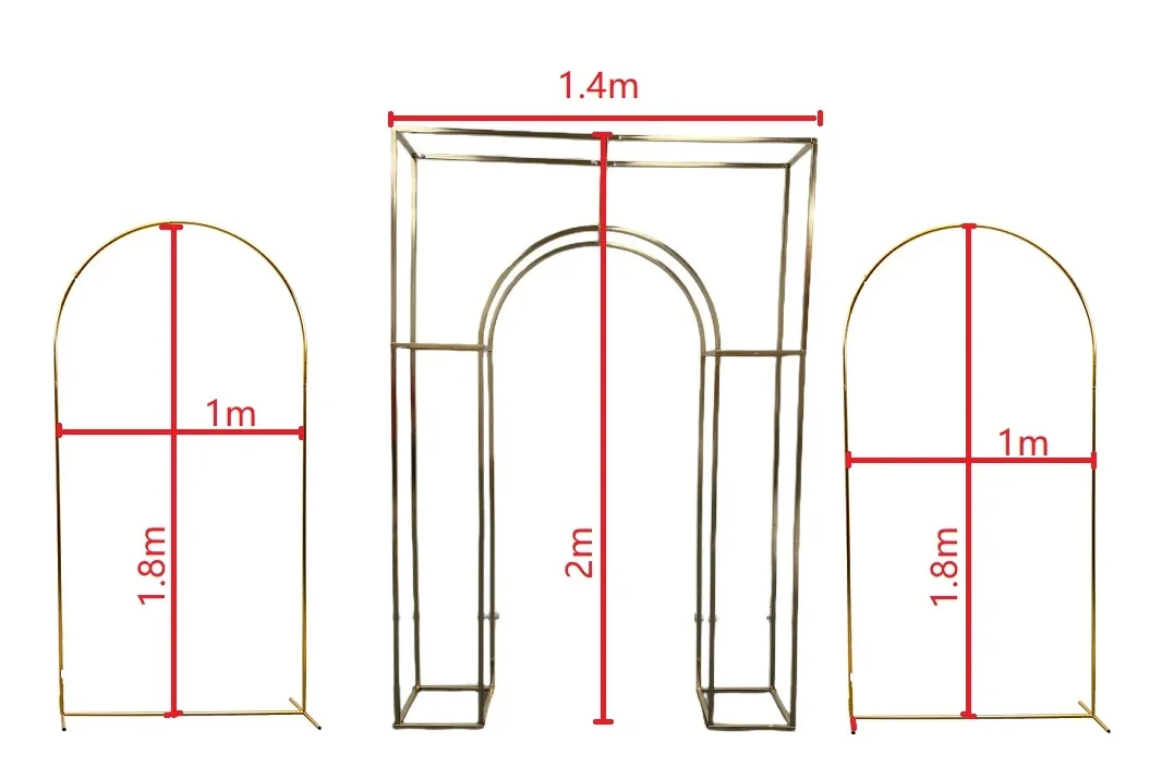 3er-Pack Luxuriöser Willkommensbogen-Hintergrund, Großer Hochzeitsblumenbogen, Bühnenwand-Dekorationsrahmen, Türhängedekoration – Detail 5
