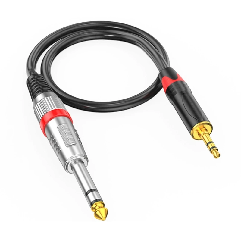 Professional 3.5mm to 6.35mm(6.5) TRS Stereo Aux Cable 1/8 to 1/4 Cord for Mixing Consoles Amplifiers Guitars Dropship