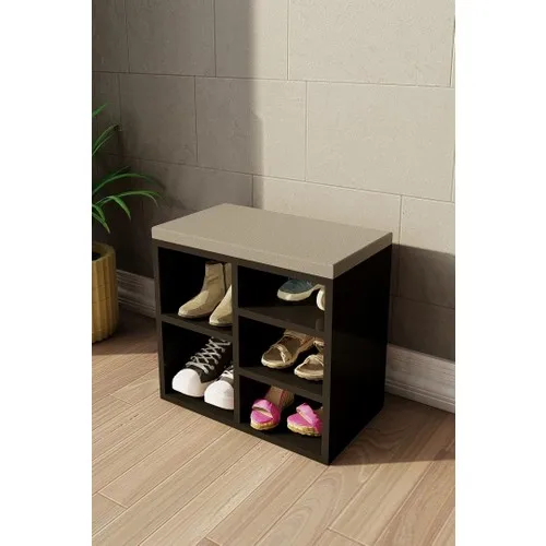 Ünüvar Concept Shoe Upper With Five shelf, Eider black