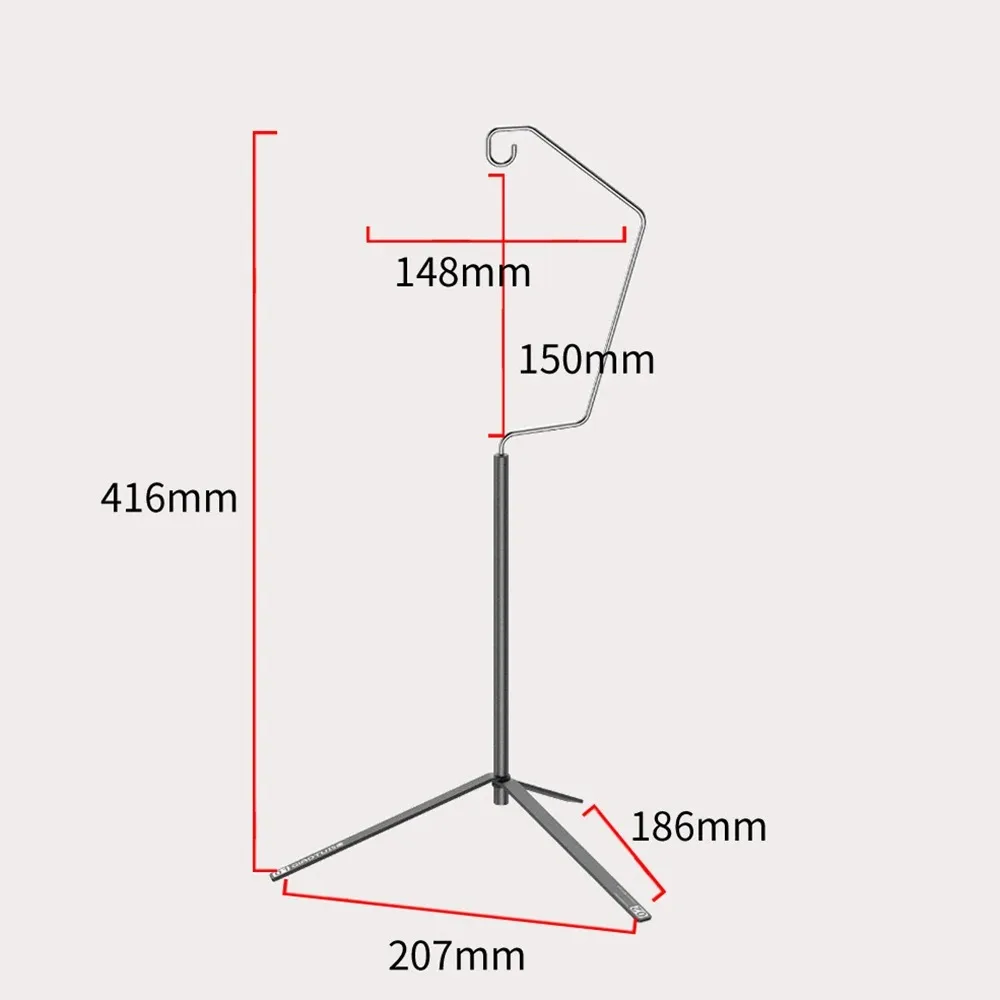 Desktop Lamp Holder Outdoor Portable Lightweight Tripod Lamp Holder Ultra-lightweight Lamp Holder Foldable Camping Lamp Holder