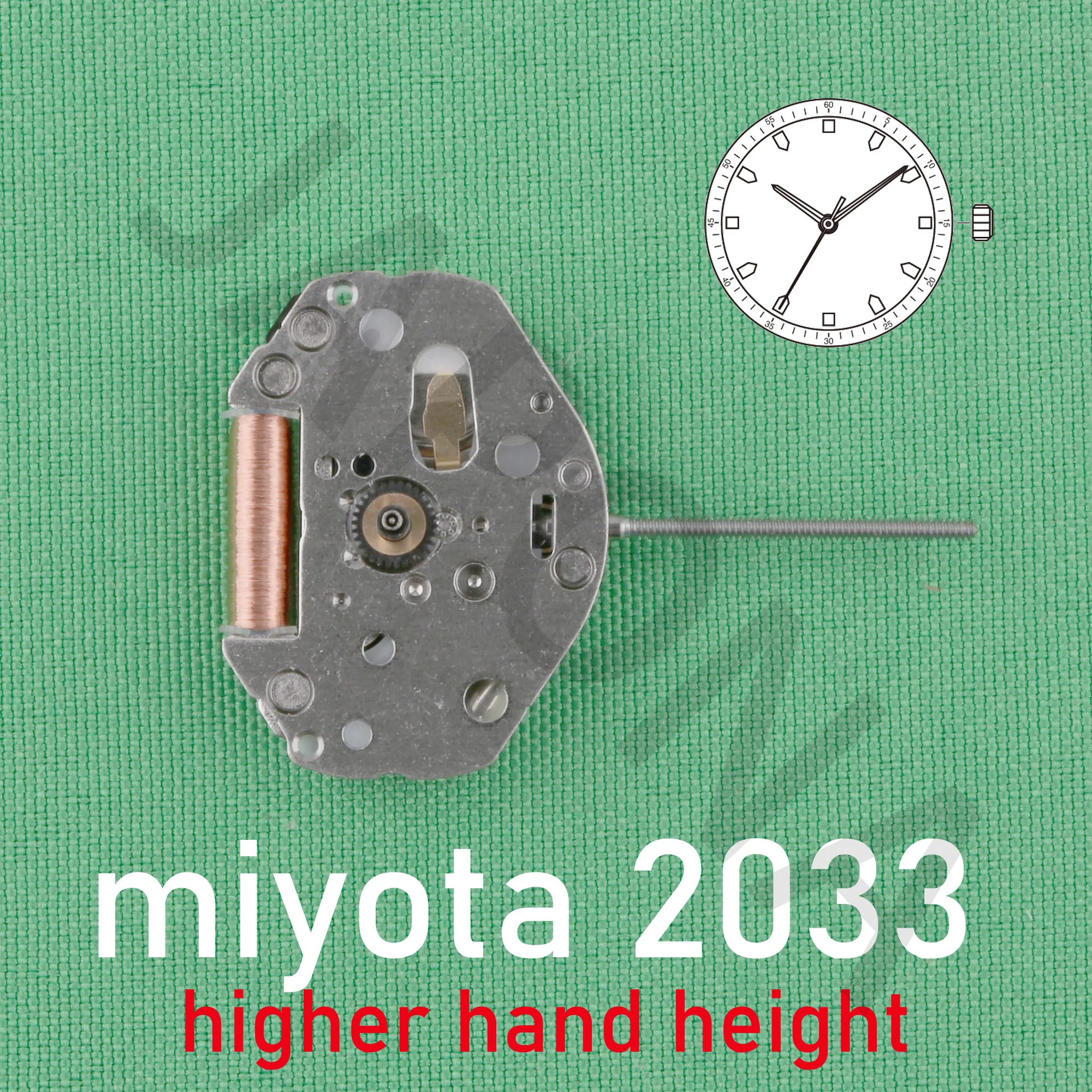 2033 movement miyota 2033 movement featuring higher hand height that enables designs taking advantage of dial depth 3 hands
