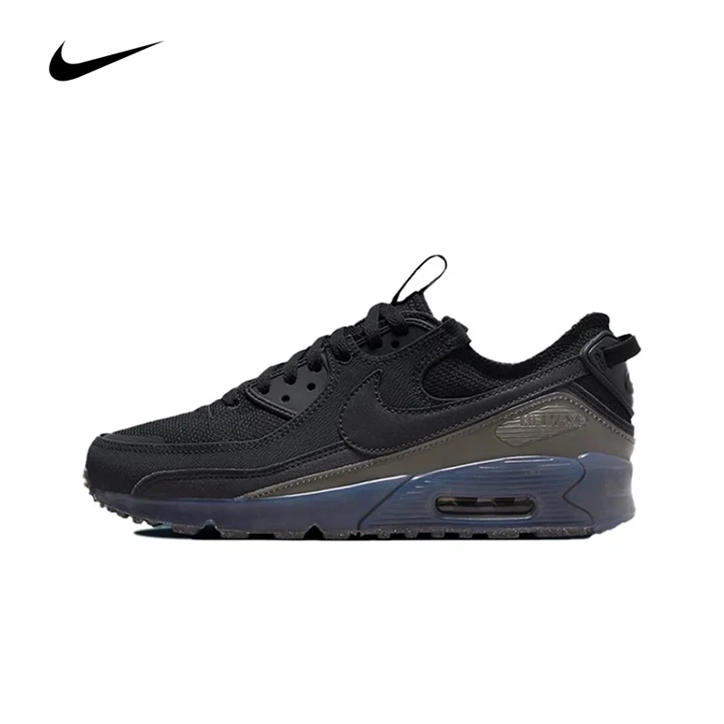 

Original Nike Air Max 90 Terrascape Men's Running Shoes Wear Resistant Shock Absorption Breathable Black Sneakers DQ3987-002