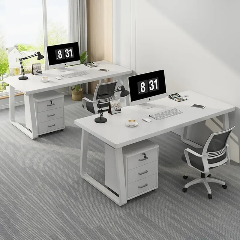for Desk Single Simple Modern Office Table Staff Table and Chair Combination Simple Staff Seat Home Computer Table
