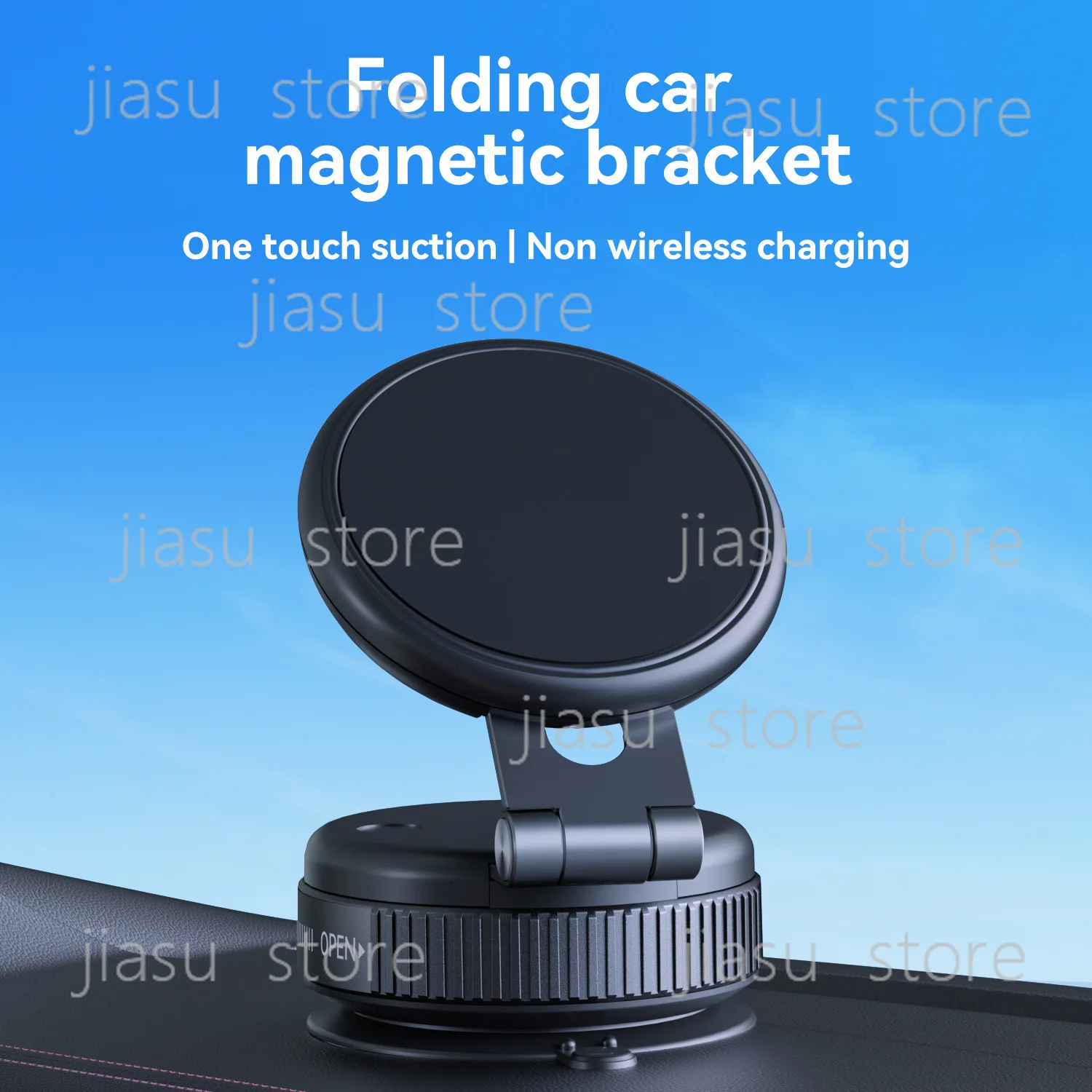New magsafe powerful vacuum suction cup car mobile phone holder telescopic folding magnetic mobile