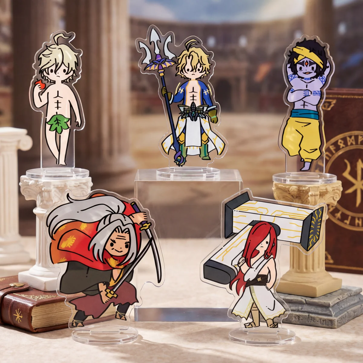 Record of Ragnarok Anime Acrylic Stand 10cm Brunhilde Lu Bu Jack Popular Character Peripheral Collectible Gift for Fans